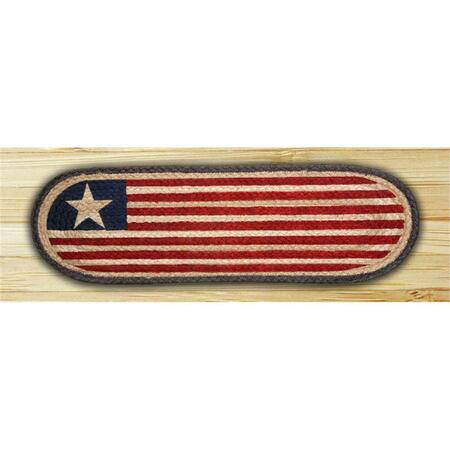 CAPITOL EARTH RUGS Original Flag Oval Stair Tread 49-ST1032